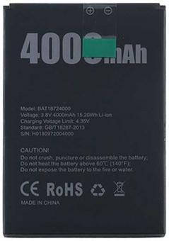 

Аккумулятор для мобильного телефона Doogee X70/BAT18724000, (Li-ion 3.8V 4000mAh)