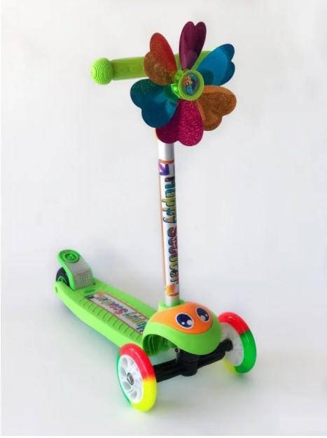 

Самокат детский трехколесный Happy Scooter BQ 921. Светящиеся колеса.