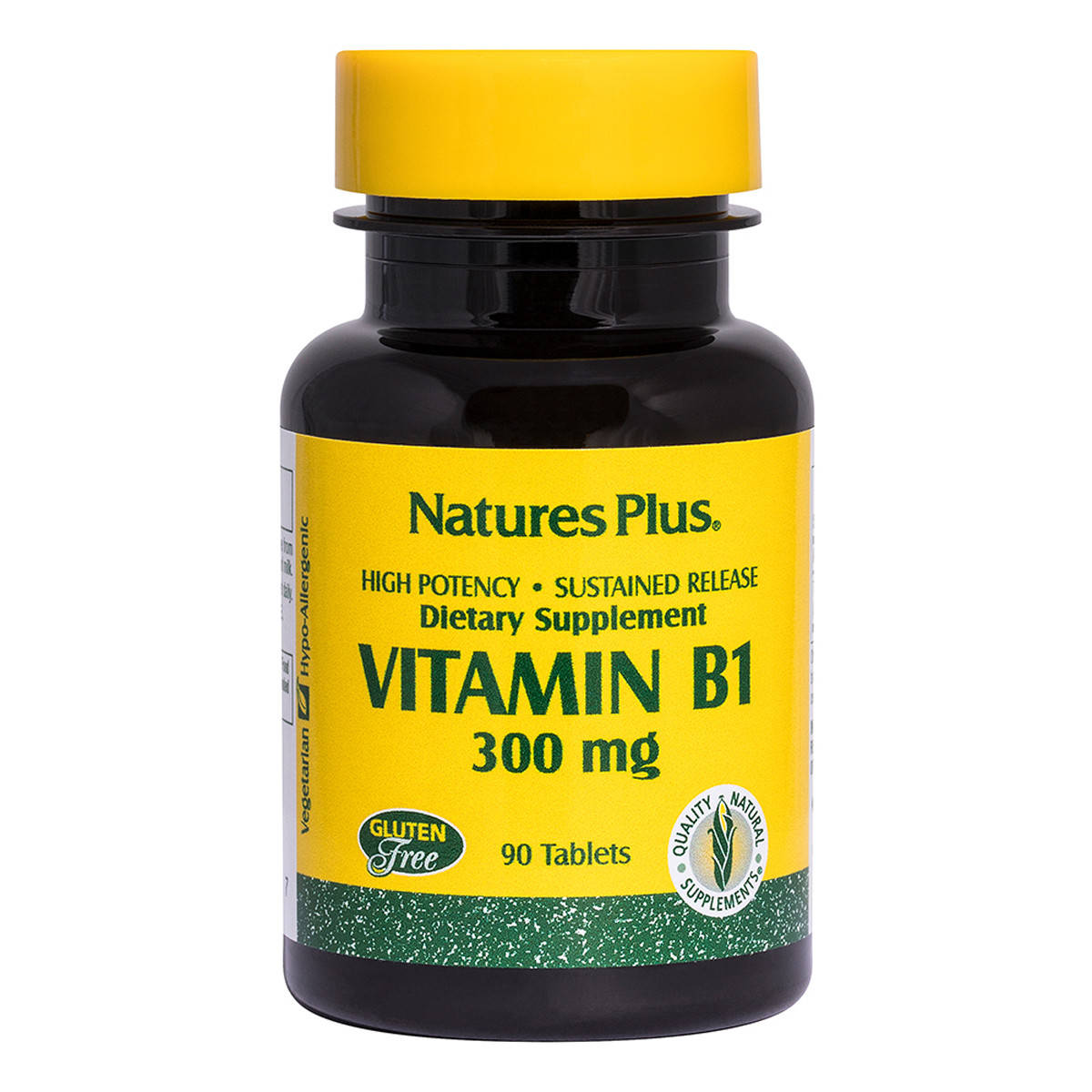 

Витамин В1 (Тиамин), Nature's Plus, 300 мг, 90 Таблеток