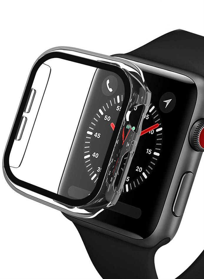 

Чехол с защитным стеклом STR для Apple Watch 40 mm - Прозрачный