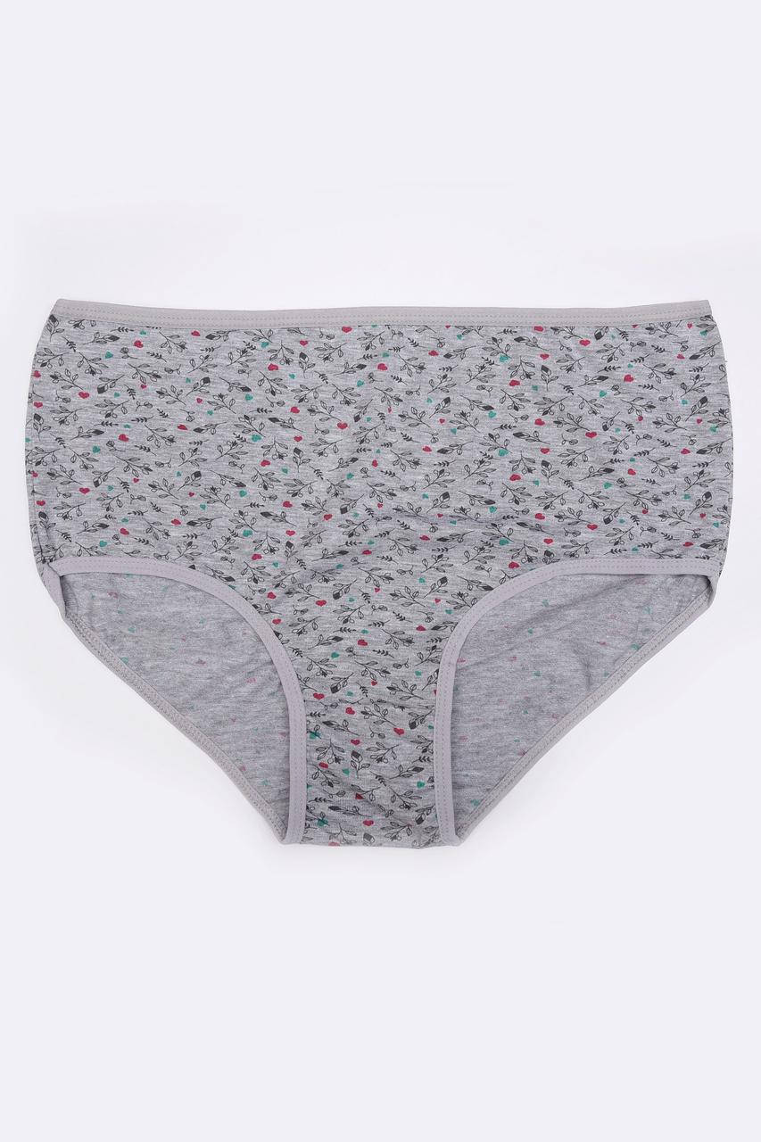 

Трусы женские батал серые размер 5XL ААА 144809M, Серый