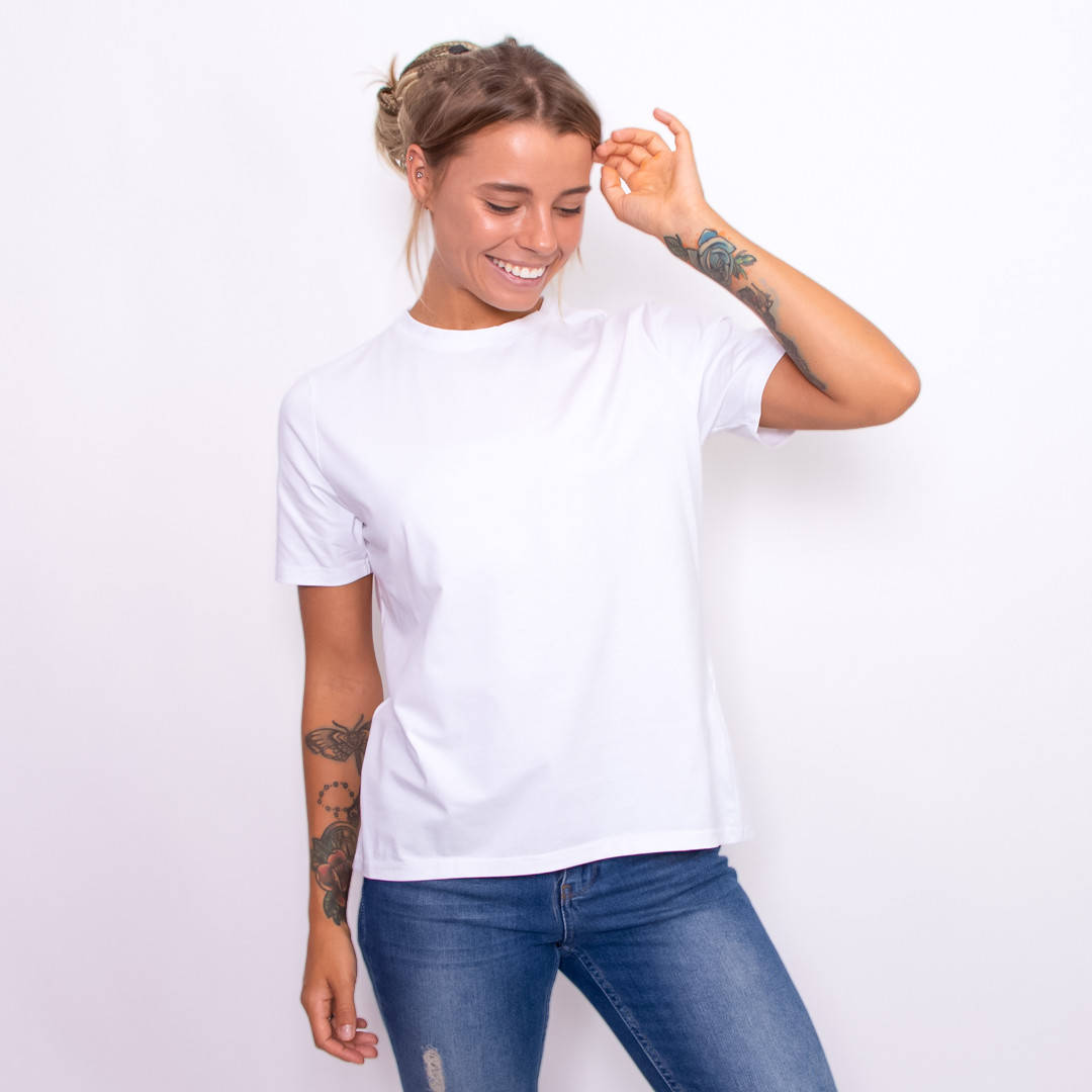 

Женская футболка Teamv Free Size Белая XL, Белый