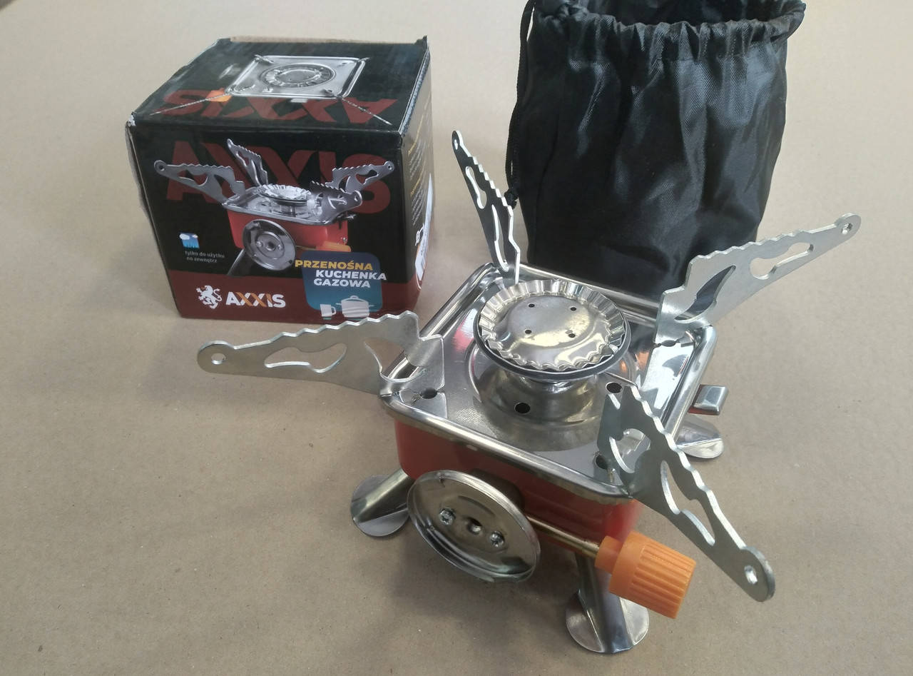

Туристическая газовая плита с пьезоподжигом пр-во AXXIS Польша ax-016