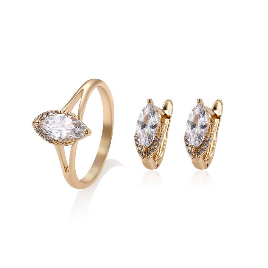 

Набор серьги + кольцо 18 р. ХР Gold filled 18k