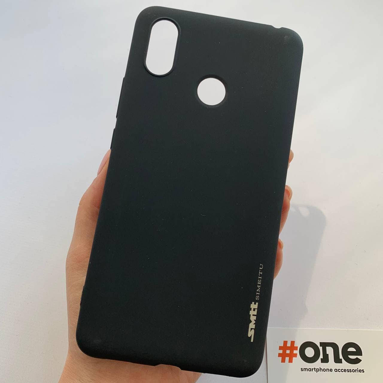 

Чехол для Xiaomi Mi Max 3 однотонный силиконовый плотный чехол на телефон сяоми ми макс 3 черный HLG