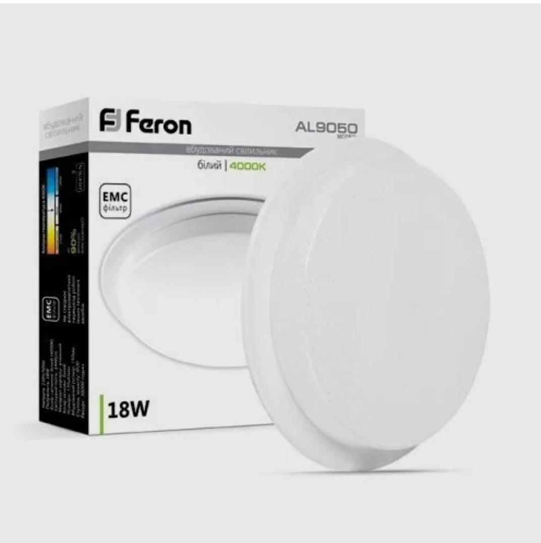 

FERON LED Світильник AL9050 24W коло білий 1920Lm 4000K 225*43mm