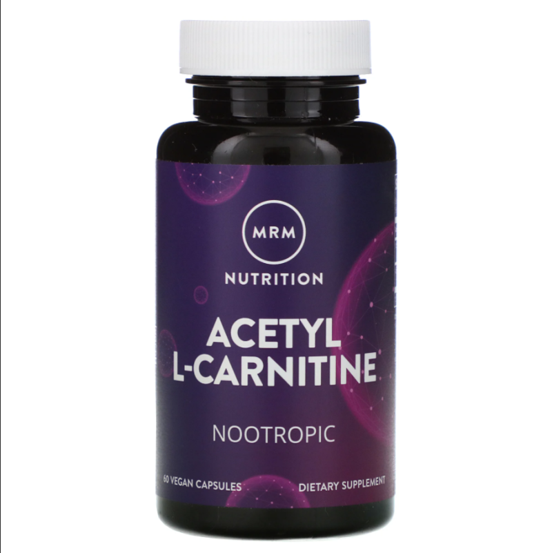 

Ацетил-L-карнитин, 500 мг, MRM, Nutrition, 60 капсул