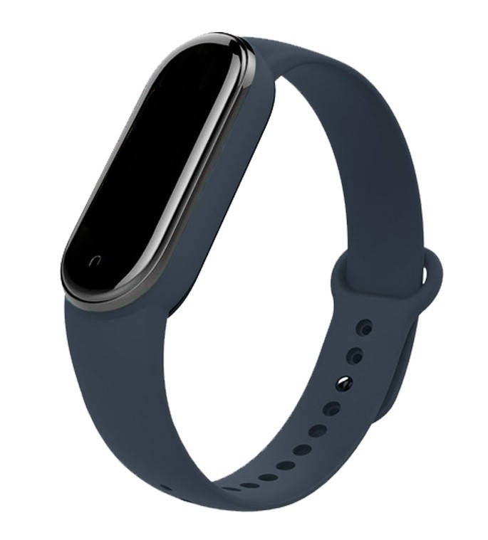 

Mi band 5 ремешок ми бенд 6 силиконовый темно-серый