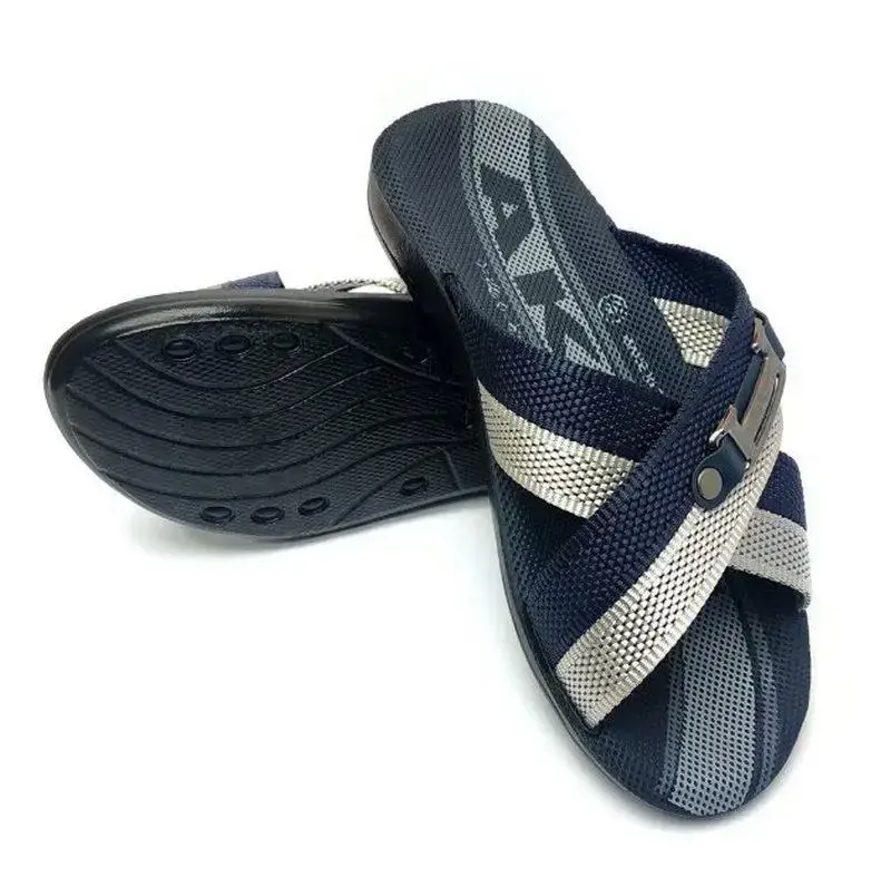 

Мужские шлепанцы с переплетом синие сланцы Турция 42 (26,5 см)