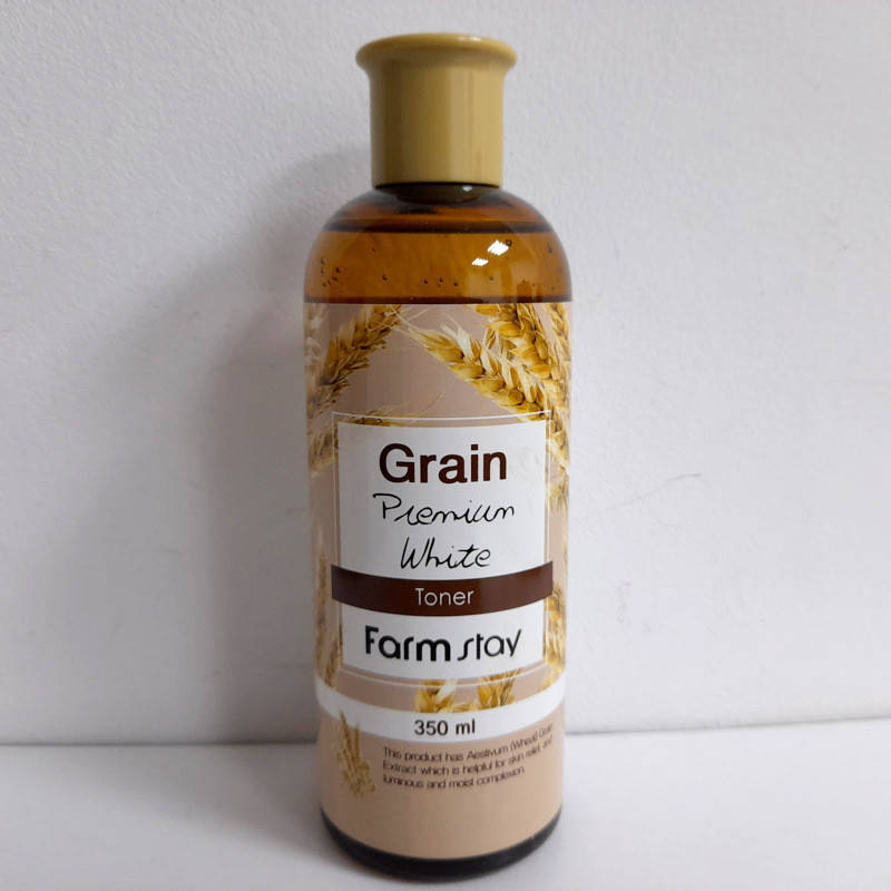 

Тонер для лица с экстрактом пшеницы FarmStay Grain premium white увлажняющий 350 мл