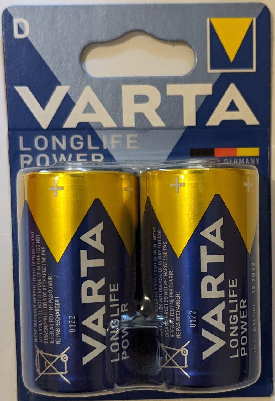 

Батарейка Varta LR20 (упаковка2шт)