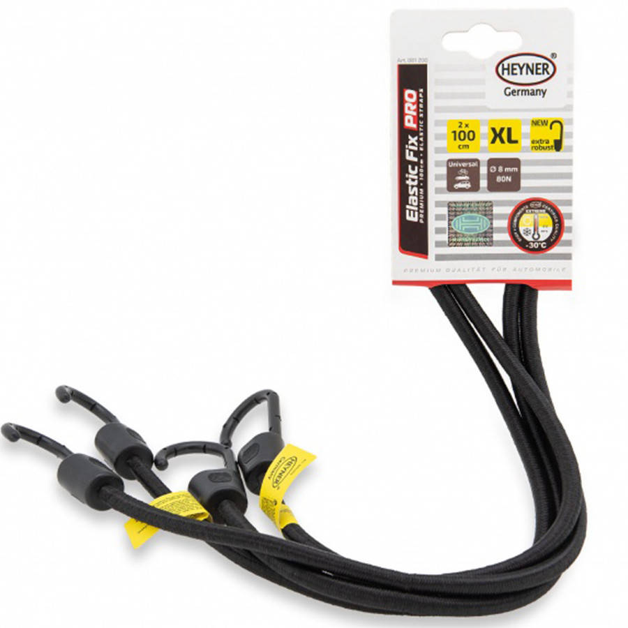 

Премиум ремни для крепления багажа "ELASTICFIX PRO" Heyner, 2x100cm, 881200