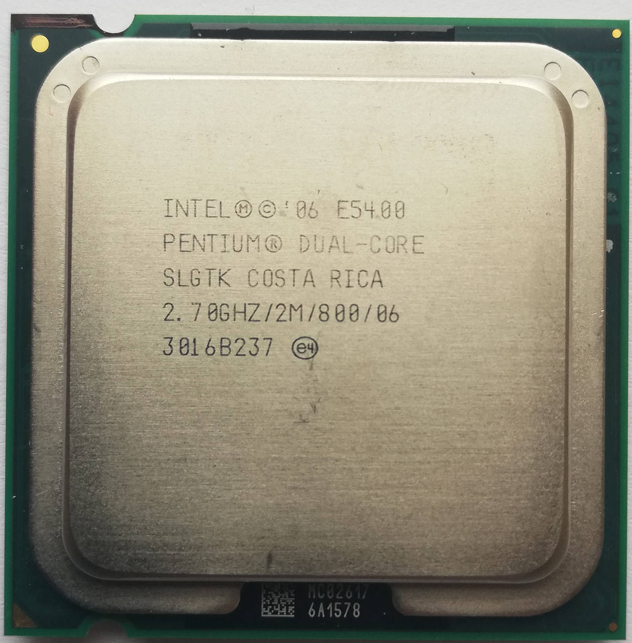 

Процессор Intel Pentium E5400 R0 SLGTK 2.70GHz 2M Cache 800 MHz FSB Socket 775 Б/У