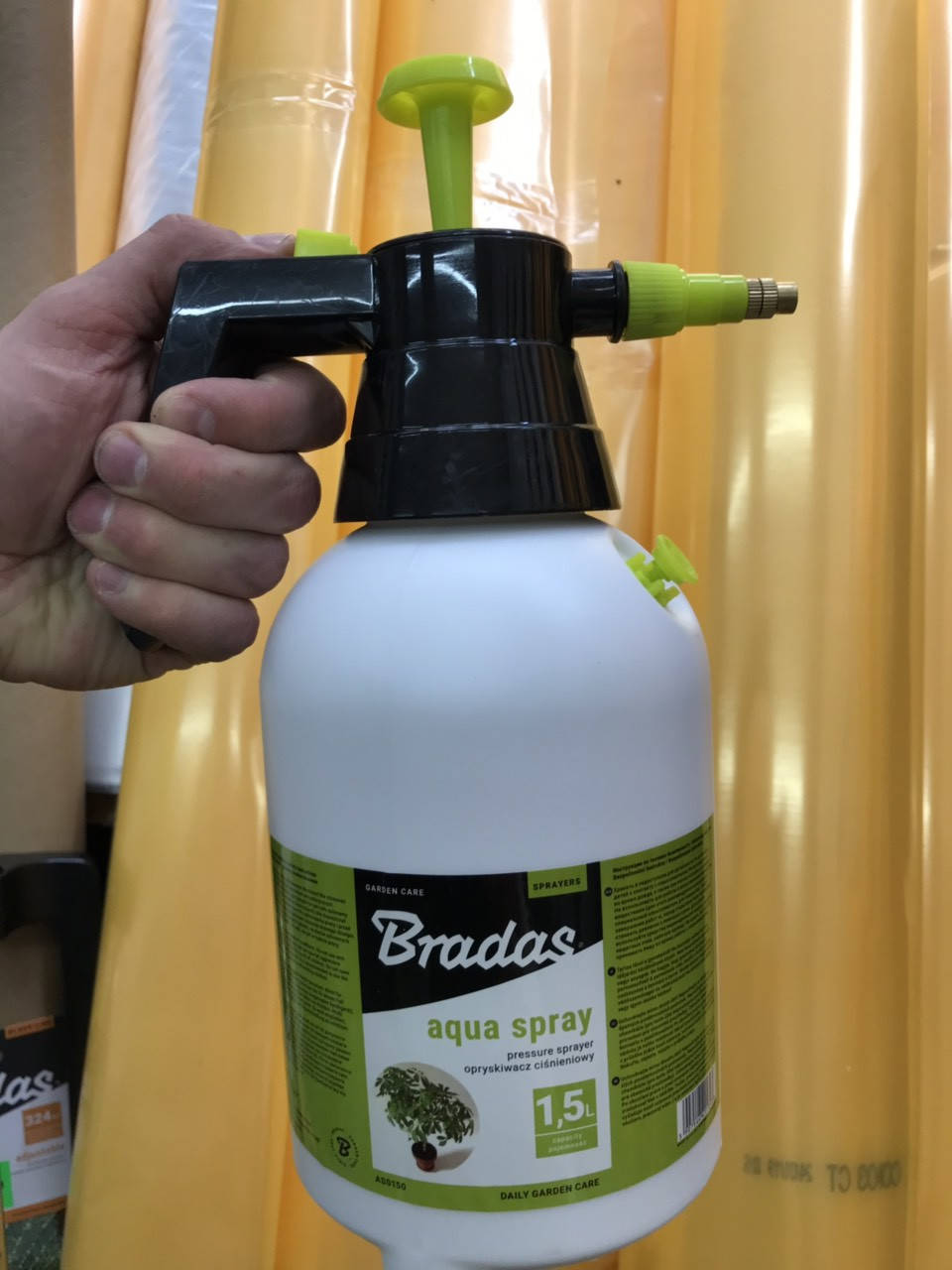 

Опрыскиватель пневматический, AQUA SPRAY, 1.5 л, AS0150, Белый