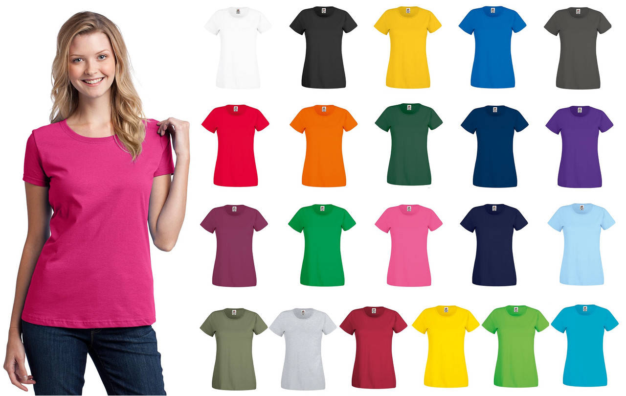 

Женская футболка легкая Fruit of the Loom Original T