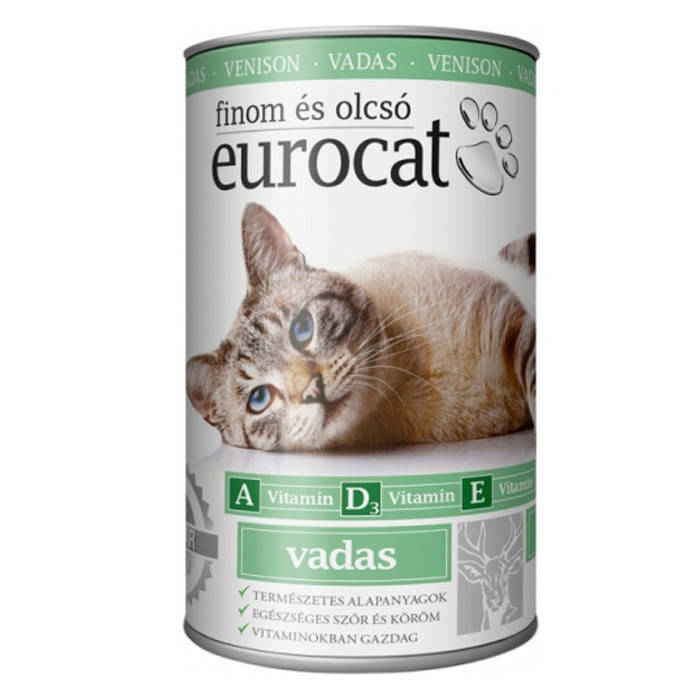 

Консерва для кошек EuroCat со вкусом дичи Упаковка 24 шт по 415 г