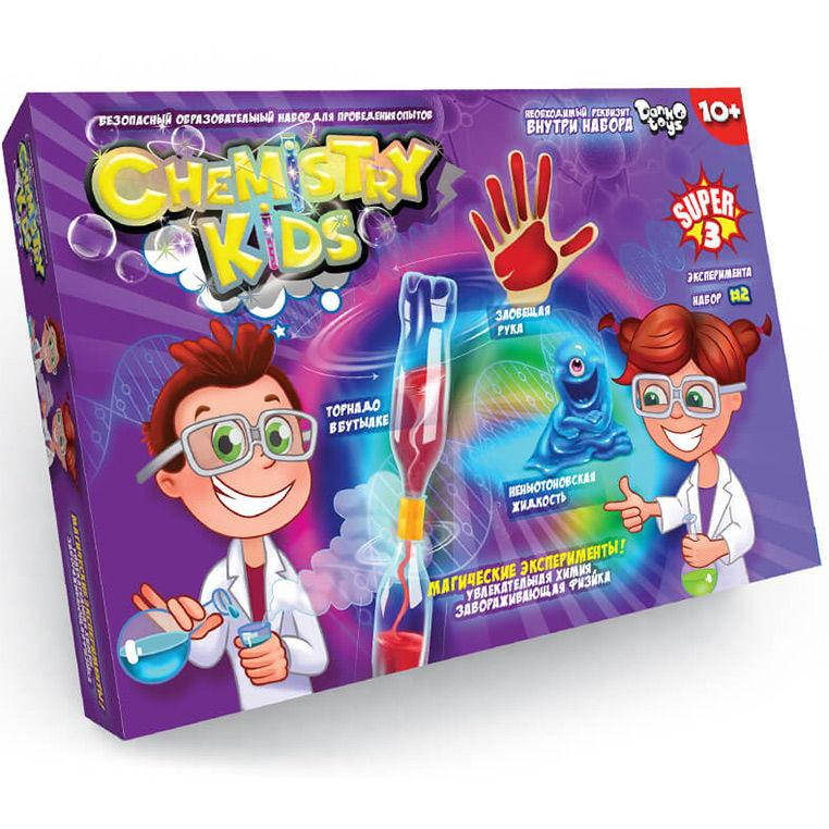 

Набор для творчества DankoToys DT CHK-02-02 набор опытов по Химии Chemistry Kids эконом