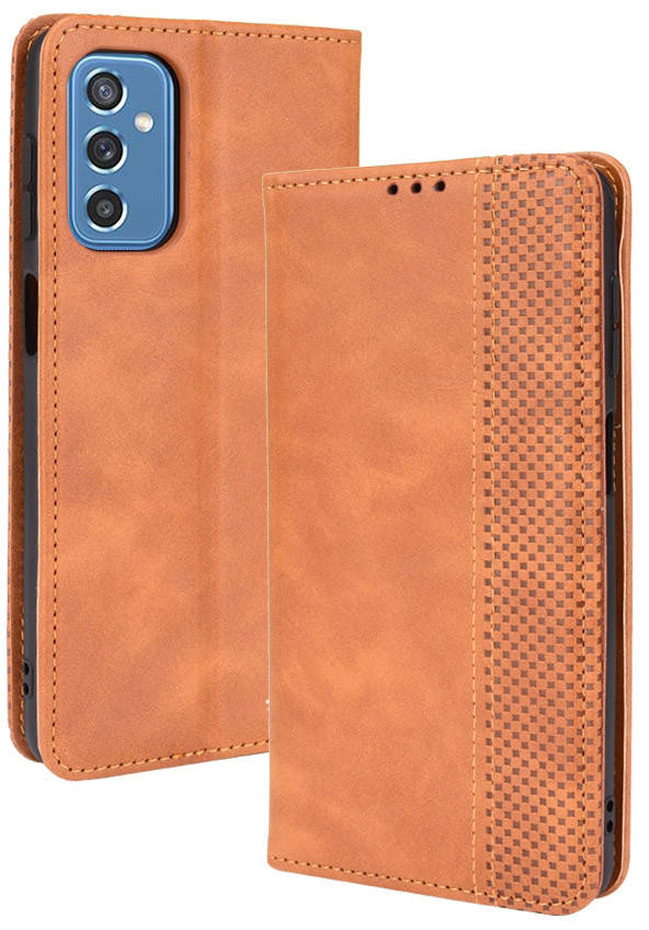 

Чехол книжка RetroLine Samsung Galaxy M52 M526 (Самсунг Галакси М52), Коричневый