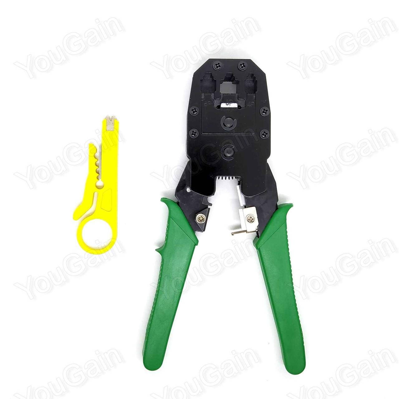 

Клещи опрессовочные (обжимка, кримпер) LAN RJ-45 (8P8C) и RJ-12/11 (6P6C, 4P4C) OB-315