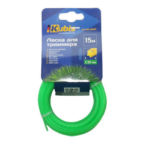 

Леска для триммера 2.0 мм 15 м звезда Kubis 01-08-0201