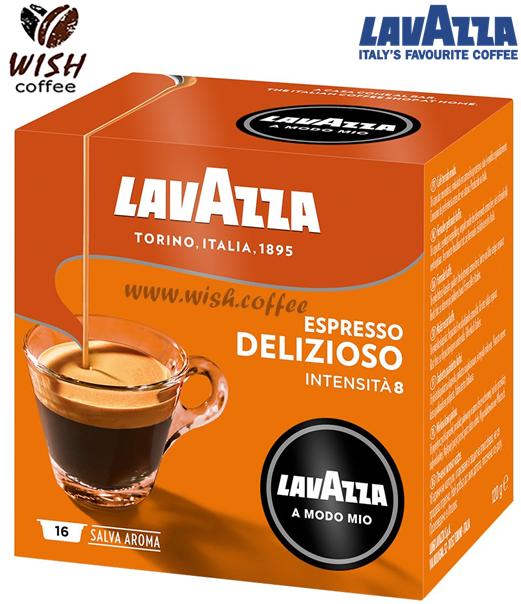 

Lavazza A Modo Mio Delizioso (Int = 8; 16 капсул ; Espresso; 100% Arabica)