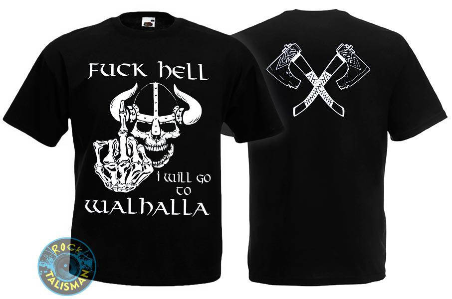 

Футболка WALHALLA Fuck Hell викинг