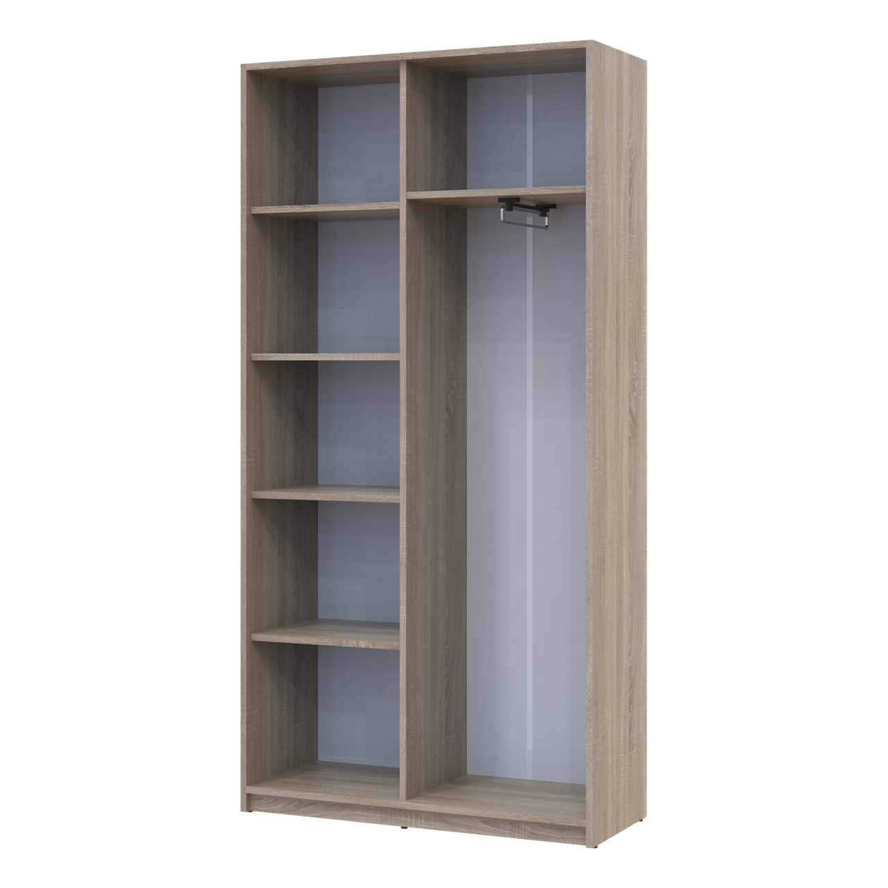 Розпашна Шафа Doros Студент Дуб Сонома/Білий 90х38х180 (40908067) 6