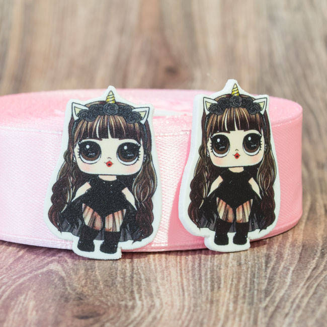 

Кабошон Серединка кукла LOL ЛОЛ Готик Сб-LOL-87, Разные цвета