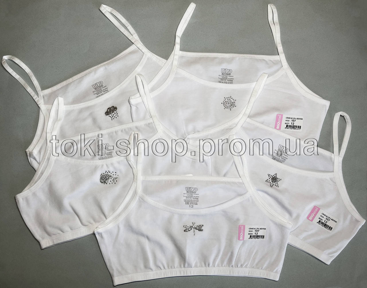 

Топики детские для девочек Турция, Белый