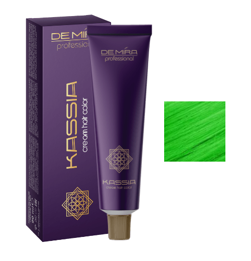 

Стойкая крем-краска для волос DeMira Professional Kassia М/2 Зеленый 90 мл