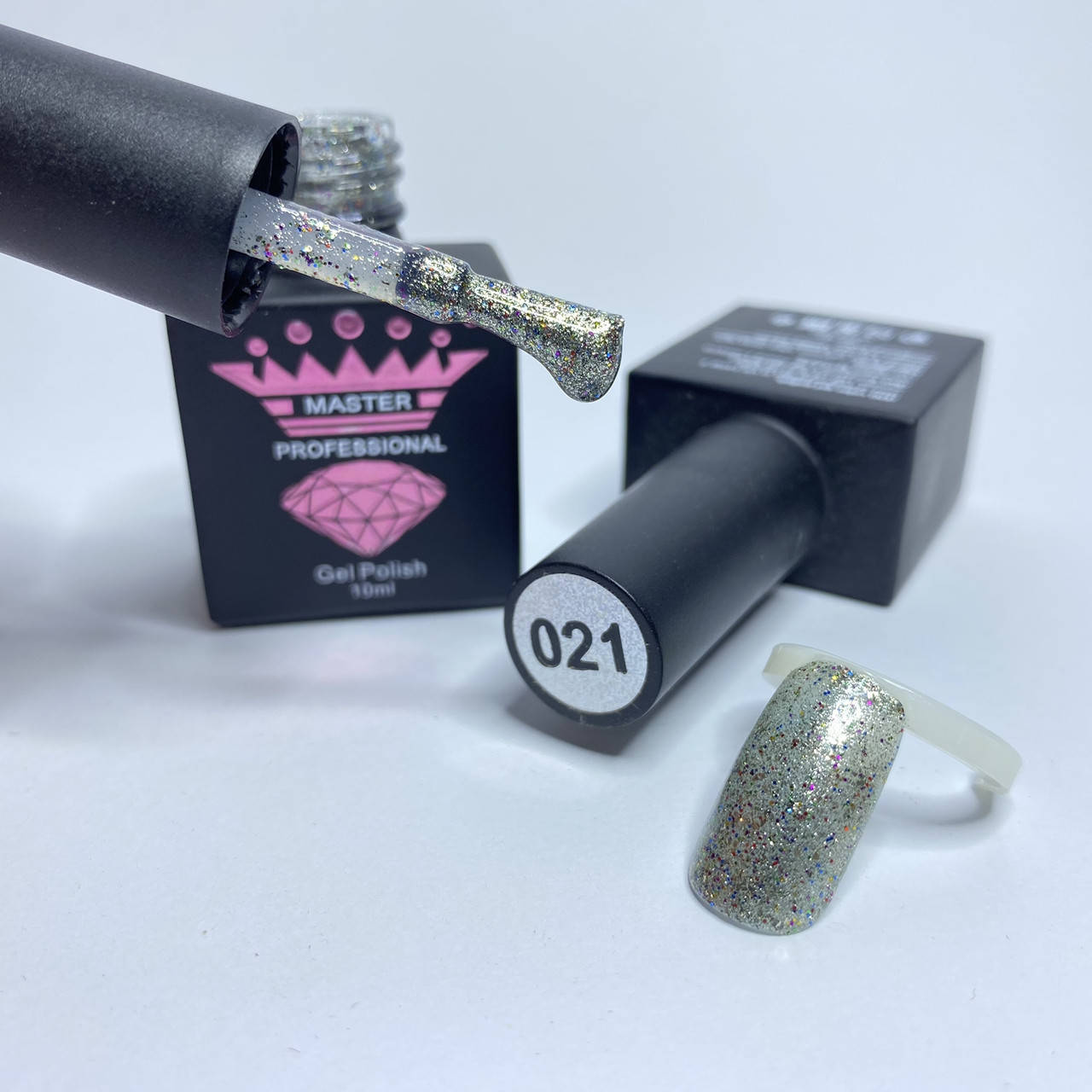 

Гель-лак с блестками Master Professional Diamond №021