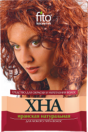 

Хна для волос иранская натуральная. Фитокосметик