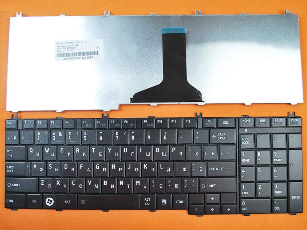 

Клавиатура для ноутбука Toshiba Satellite L675 L675D L750 L750D L755 L755D, Черный