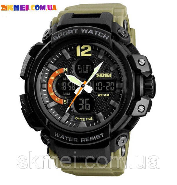 

Мужские наручные часы Skmei 1343 (Khaki)