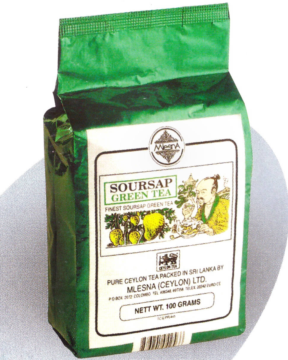 

Зеленый чай Саусеп, Soursop Green Tea, Mlesna (Млесна) 100г