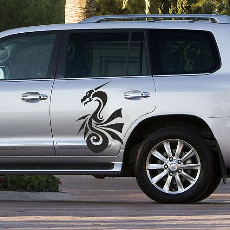 

Наклейка на автомобиль «Властный дракон», Разные цвета