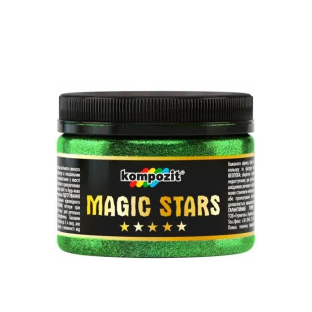 

Глиттер Kompozit Magic Stars изумруд 0.06кг