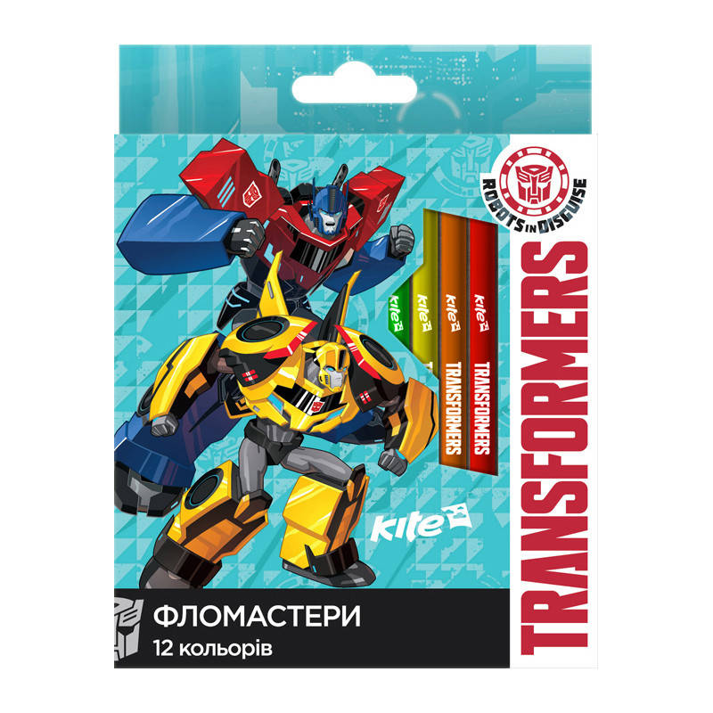 

Фломастеры 12 цветов Kite Transformers TF17-047