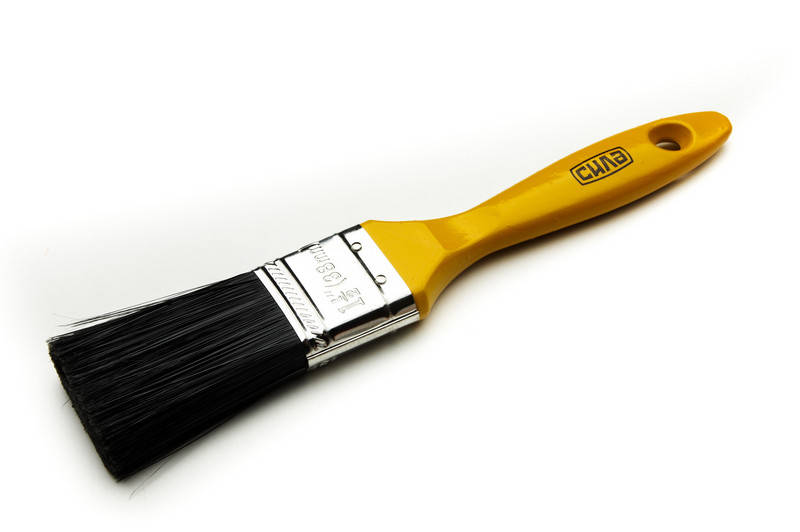 

Кисть флейцевая черный искусственный ворс 1,5'' СИЛА