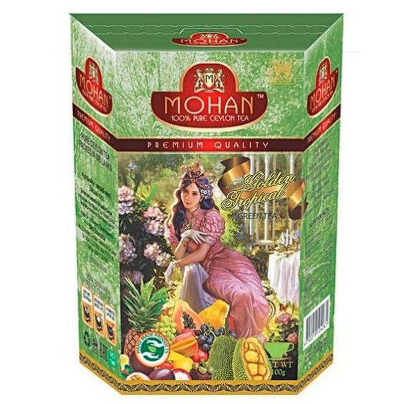 

Зеленый чай Золотые тропические фрукты крупнолистовой Mohan 100 гр
