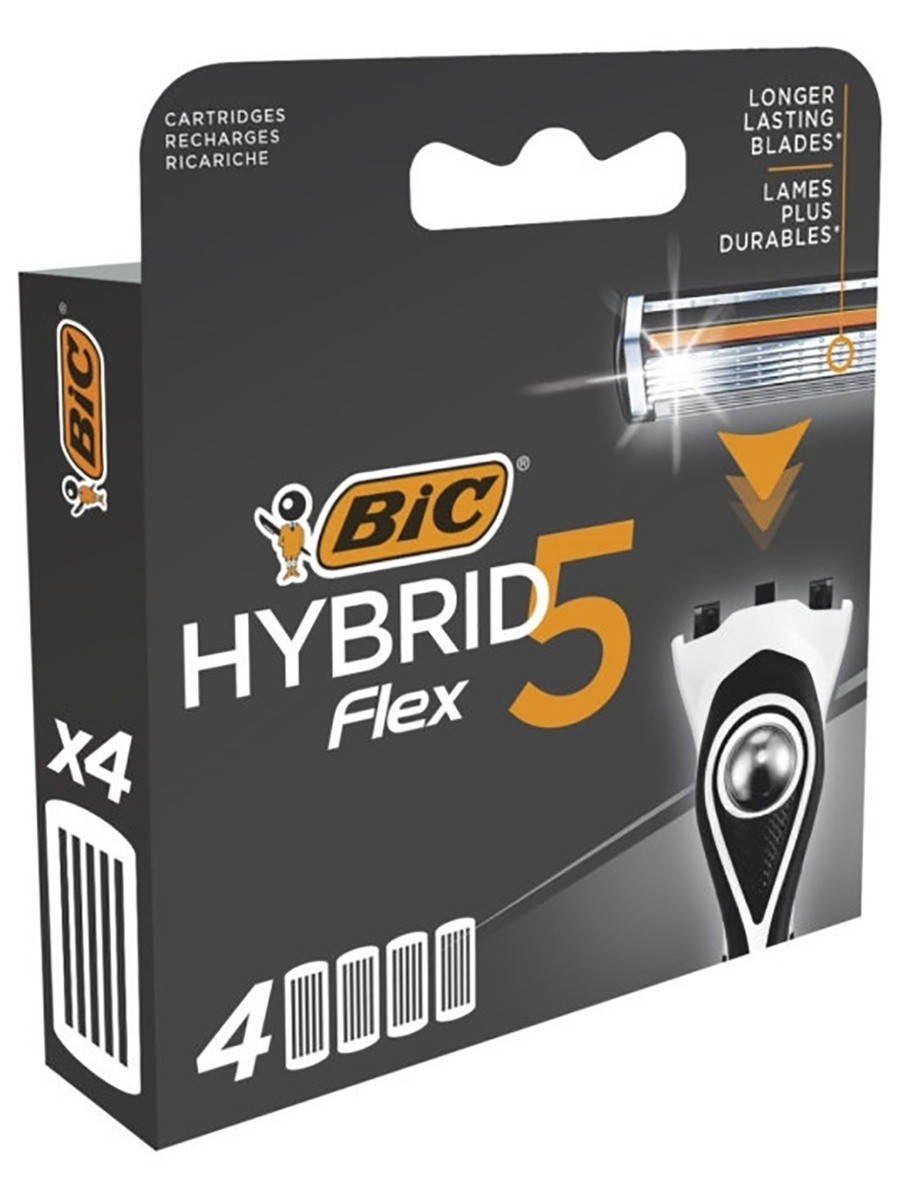 

BIC Сменные кассеты для мужской бритвы BIC Flex 5 Hybrid, 5 лезвий, 4 шт. в упаковке
