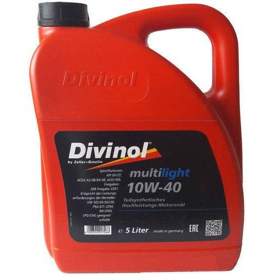 

Масло моторное полусинтетическое DIVINOL Multilight 10w40 5л 180531