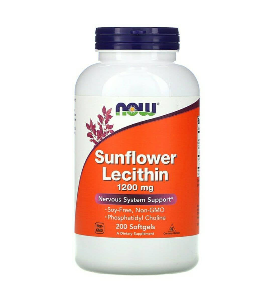 

Подсолнечный лецитин Sunflower Lecithin Now 1200 mg, 200 капсул