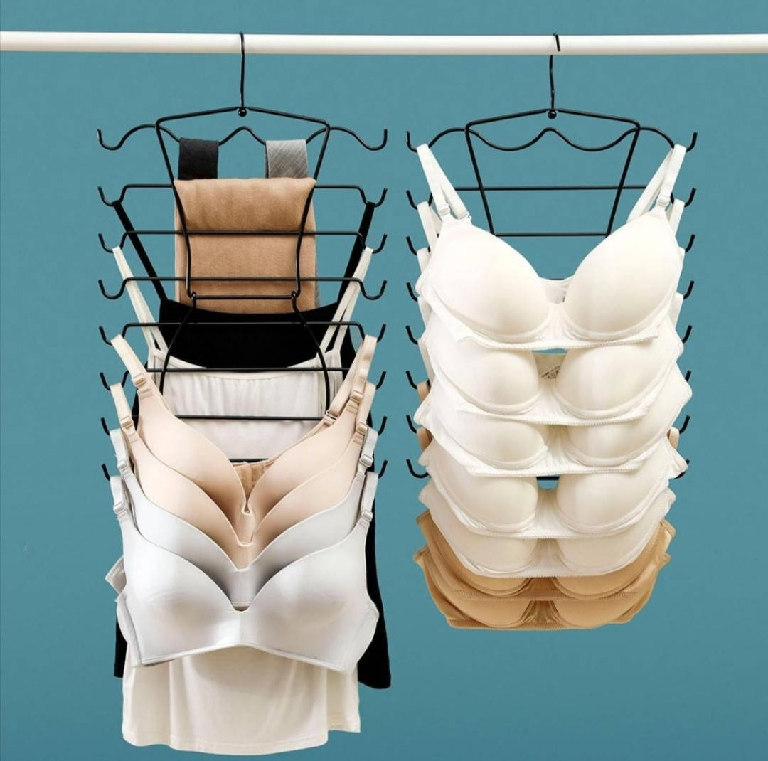 

Плечики контурные бельевые металлические черного цвета, Черный