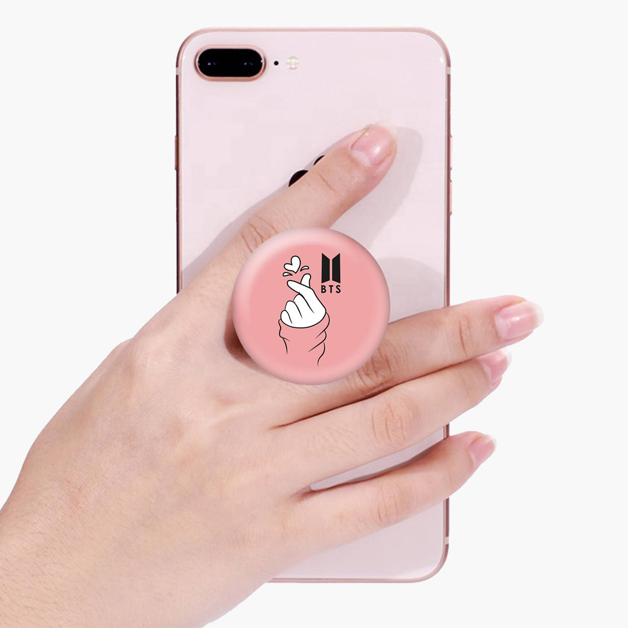 

Попсокет (Popsockets) держатель для смартфона БТС (BTS) (8754-1165) Черный