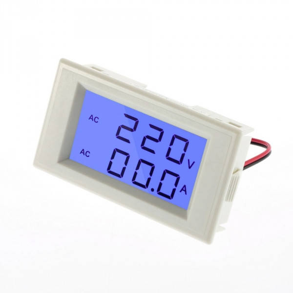 

Вольтметр-Амперметр цифровой AC 300V/100A встраиваемый переменный ток XD85-2042