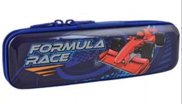 

Шкільний металевий пенал YES MP-01, Formula Race, Синий