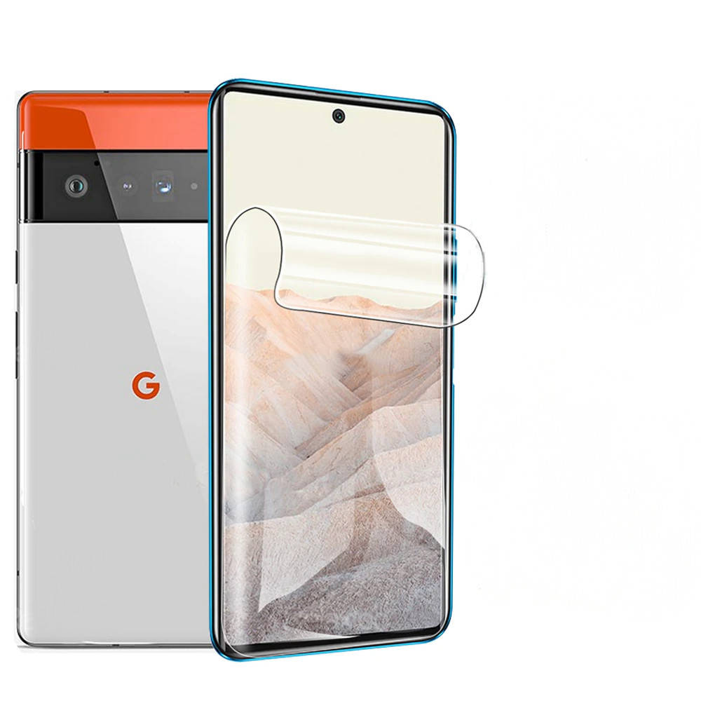 

Гидрогель защитная пленка для Google Pixel 6 противоударная гидрогелевая, Прозрачный