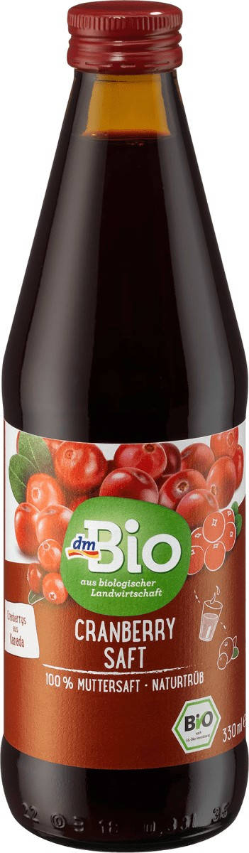 

Сок из клюквы dmBio, 330 мл (Германия)