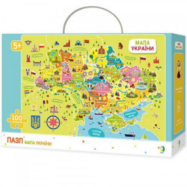 

Пазли "Карта України", 100 елементів